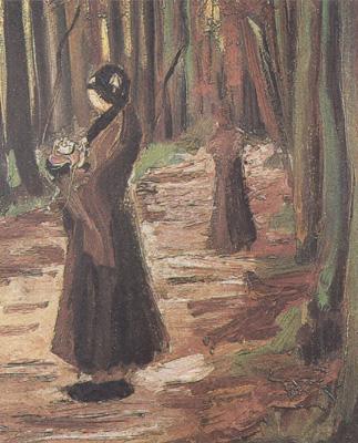 Vincent Van Gogh Tow Women in the Woods (nn04) Spain oil painting art